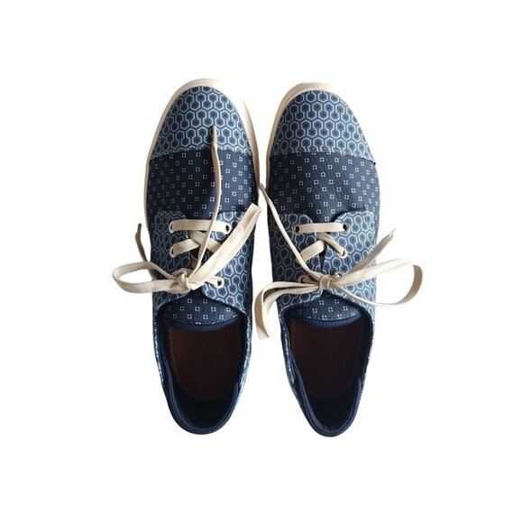 SUN STONE, Printed lace-up sneakers, for men, blue, Size 10M, NWOT. - Picture 2 of 5